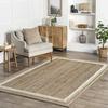 Natural Braided Border Jute Area Rug