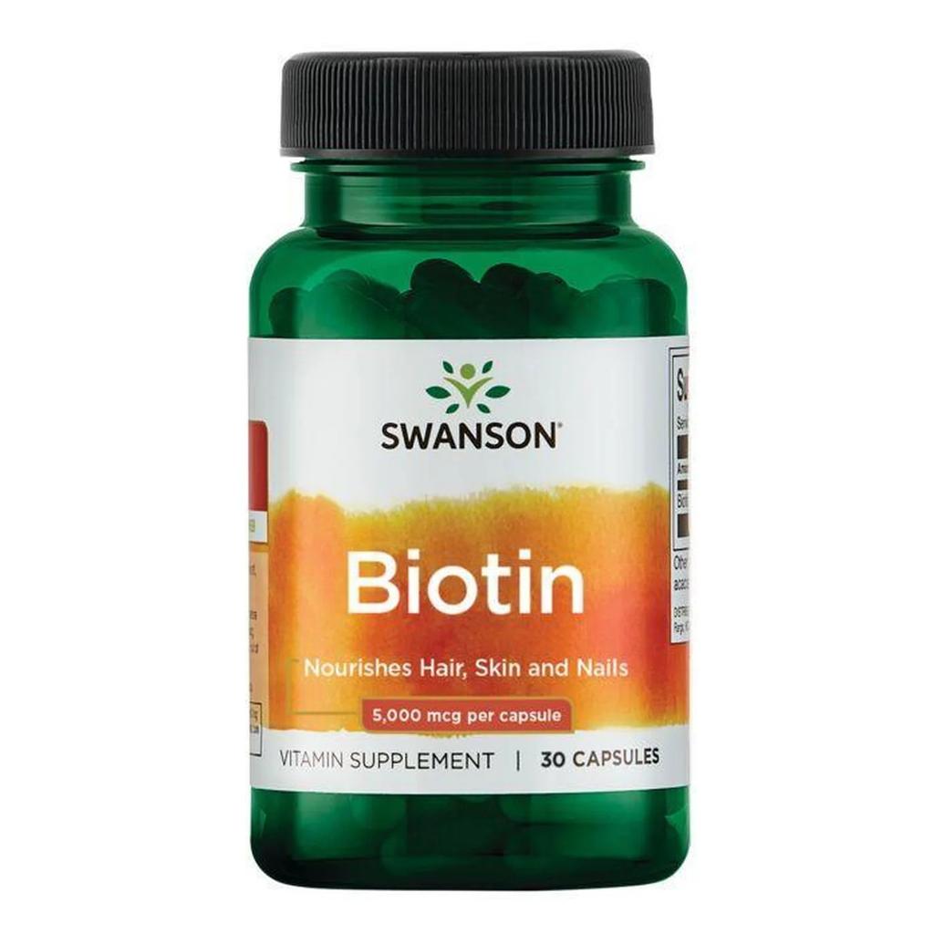 Biotin, 5000mcg - 30 caps