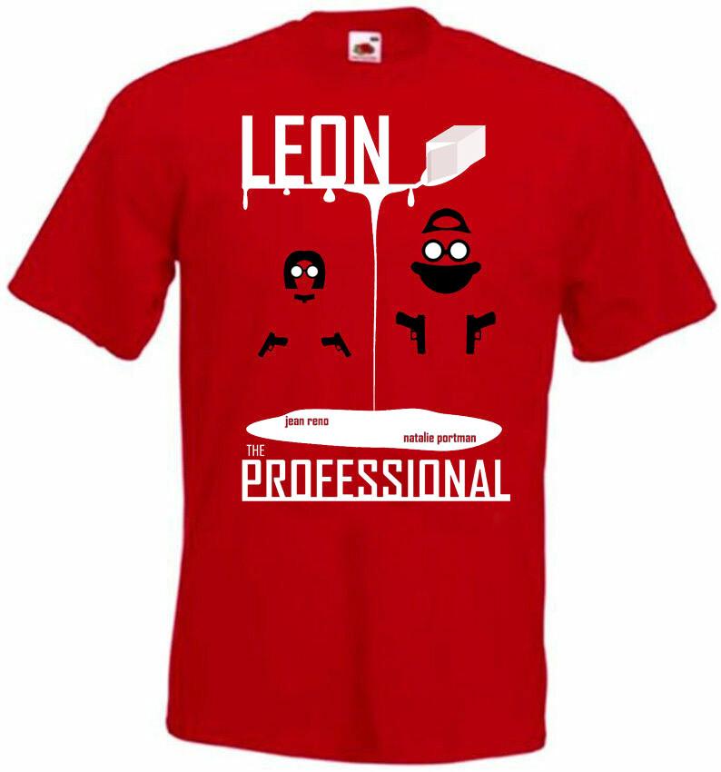 26 Leon The Professional v20 T shirt red movie poster all sizes S-5XL Unisex T-Shirt