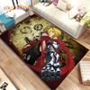 Anime Fullmetal Alchemist Cartoon Area Rug,Carpet Rug for Living Room Bedroom Sofa Doormat Decoration, Kids Non-slip Floor Mat