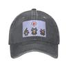 Stardew Valley Серый Серый Кот Бейсболки Snapback Стиранные Джинсовые Кепки Регулируемые для улицы Кепка Хип-Хоп Бейсболка Ковбойская Кепка