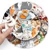 52 Persian Cat Doodle Stickers Personalized Cartoon Cute Cat Decorative Mobile Phone Water Cup Suitcase Stickers