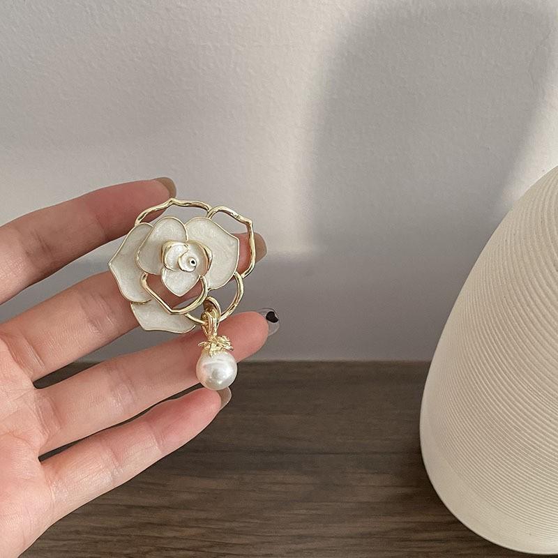 High-End Brooches, Women'S Sense Of Luxury, Niche, High-End Pins, Elegant Temperament, Fixed Clothes, Suits, Pearl Jewelry