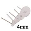 100pcs/lot Stainless Steel Blank Post Earring Studs Pins Steel Flat Round Tray Base for Earring Jewelry Findings Supplies DIY
