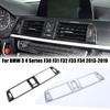 ABS Silver Car Center Console Air Conditioning Vent Frame Cover Trim Sticker For BMW 3 4 Series F30 F31 F32 F33 F34 GT 2013-2019