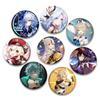 32/44/58mm Genshin Impact Pins Round Cartoon Funny Snap-in Brooches for Backpack Cothes Accessories Game Anime Collection Badge Decoration