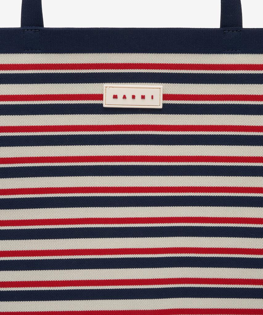 Marni Flat Jacquard Knit Tote Bag - Multicolor / Shmq0075A0P6485Zo728