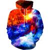 Mens Hooded Sweatshirt With Digital Print Loose Fit Long Sleeve Casual Pullover Daily Wear