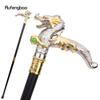 Golden White Dragon Scrambling Ball Fashion Walking Stick Decorative Cospaly Vintage Party Fashionable Walking Cane Crosier 93cm