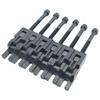 TIGRE BLANC Electric Guitar Bridge Saddle Set, Universal Fit for Floyd Rose Strings 1-6, Prevents String Breaks, Set of 6, Black
