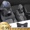 Для VOLKSWAGEN VW 1 шт. Подушка-подголовник на сиденье автомобиля с логотипом Автомобиля Подушка для шеи Для Volkswagen R Caddy Golf Passat Tiguan Jetta Beetle Atlas T-RO