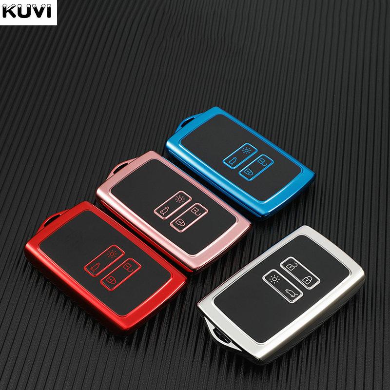 TPU Car Remote Key Case Cover Fob For Renault Koleos Kadjar Clio Captur Megane Talisman Espace Zoe Scenic 4 Arkana Dacia Sandero