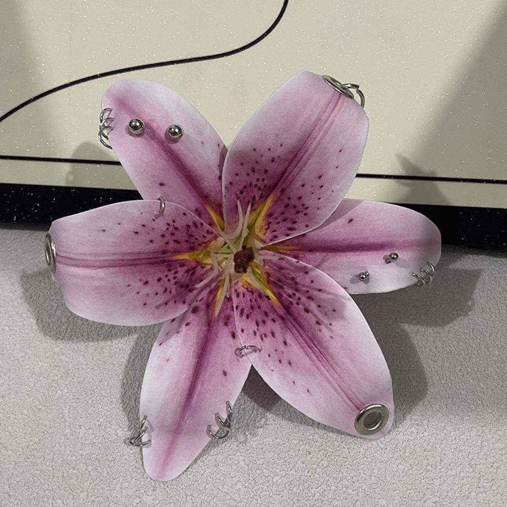 Phalaenopsis Orchid Flower Keychain Simulation Flower Bag Pendant Fashion Car Key Ring