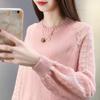 Hollow Knit Sweater for Women's Spring Collection Women's ClothingRound Neck Loose Fitting Outerwear As A Base LayerSpring Top Thin Fashion