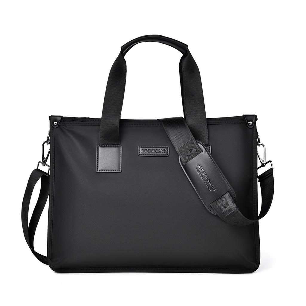 New Style Oxford Cloth Laptop Bag Men Briefcase Business Casual Shoulder Crossbody Travel Handbag Large Capacity Water-Resistant