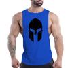 Four Seasons Adult Men'S Casual Sports Crew Neck Vest Skull 2d Print Trend Fashion Comfortable Breathable Sleeveless T-Shirt