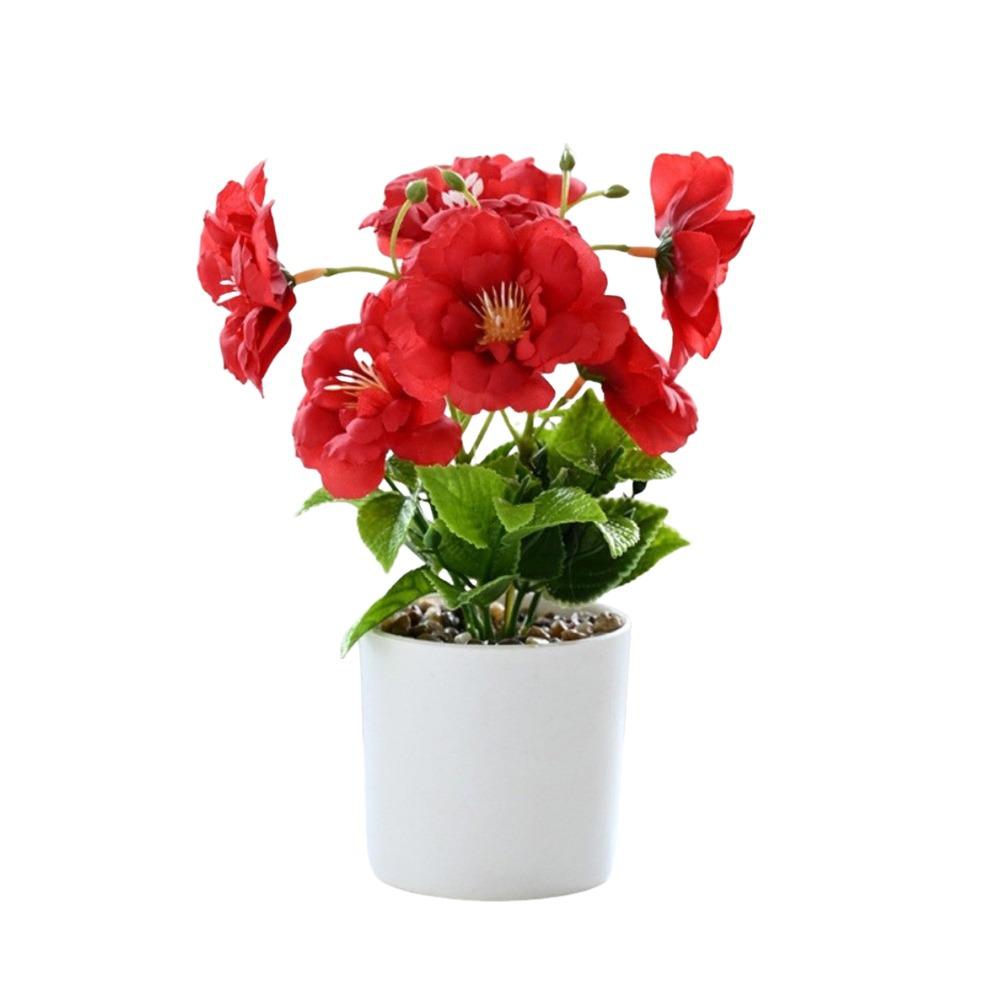 Sunflower Plant Simulation Bonsai Placement Fake Plant Flowerpotted Artificial Flower Party Decor