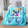 Rainbow Dash Flannel Blanket Soft Warm All-Season Throw, Design for Camping, Car Travel, Hiking Sofa, Bed, Office Perfect Gift for Parties