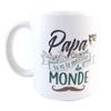 Mug - Tendresse - Papa Tu Es Le Meilleur - Céramique - Blanc - 11.5x9.5 Cm