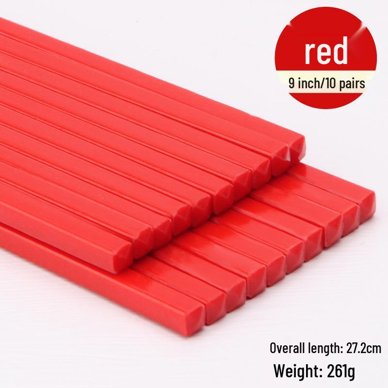 Colorful Disinfected Melamine Chopsticks for Hotels, Restaurants, and Fast Food