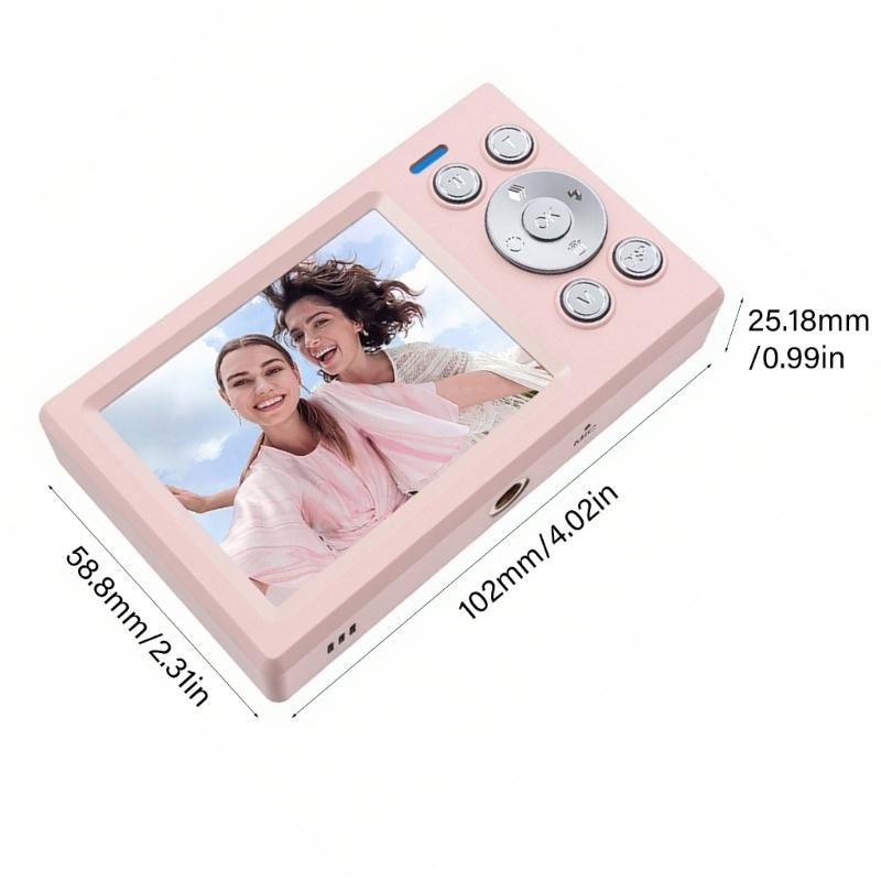 Double Screen Retro Digital Camera 5000W High Pixel 16x Zooming For Students Teens Travel Photography