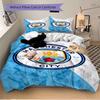 3Pcs Manchester City Crest Bedding Sets For All Sizes New 3D Printed Bed Cover Comforter Duvet Cover Pillowcase Bedroom Decoration