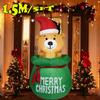 1,8 м Рождественское украшение Надувная игрушка Подарок Снеговик Пингвин Встроенные светодиодные огни В помещении на улице Новогодняя вечеринка Украшение для сада