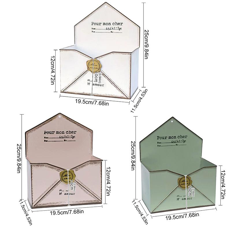 1 шт. конверт стиль сделать старый сад украшение оригинальный горшок классический настенный железный ящик для цветов