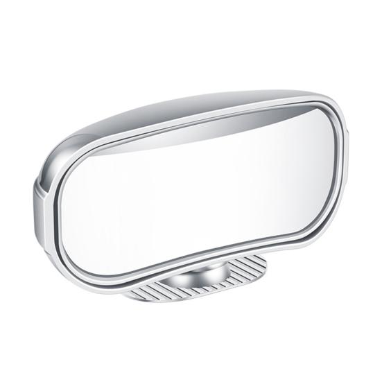 Прямоугольное автомобильное зеркало заднего вида для слепых зон, простота установки, регулируемый угол, автоматический выпуклый, широкий угол