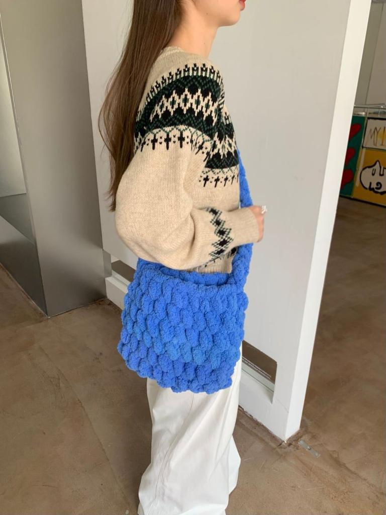 Новая сумка-облако из грубой шерсти Ice Bar, связанная крючком, ручная работа, готовая сумка, самодельная сумка-мессенджер