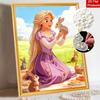 Disney Рапунцель жемчужная живопись ручная работа DIY жемчужное искусство живопись простая гостиная подвесная картина украшение