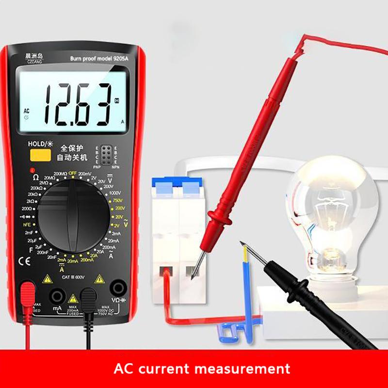 Dm9205A Высокоточный цифровой мультиметр AC/DC тестер транзисторов Электрический измеритель Ncv Профессиональный аналоговый мультиметр