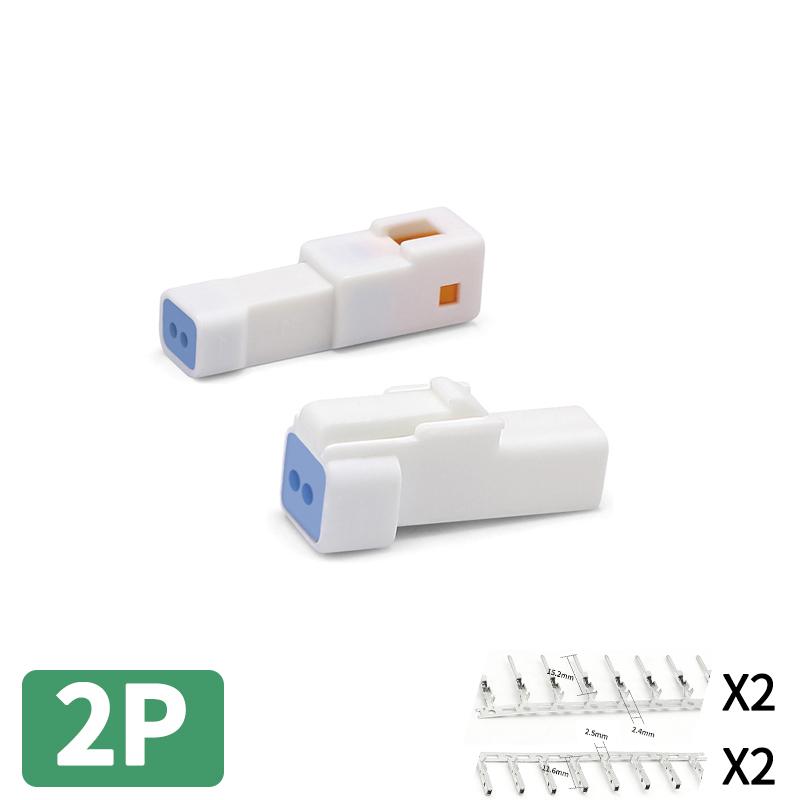 2 3 4 6 8 Pin Way JST Automotive Waterproof Cable Connector Socket Male and Female Butt Plug for Benz BMW