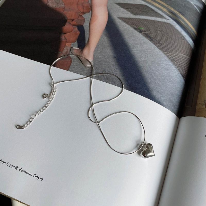 Heart Pendant Necklace Girl Heart Pendant Necklaces Love Pendant Necklace Love Necklaces Titanium Steel Material Jewelry