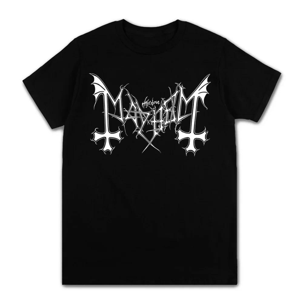 Рэпер Mayhem Death Metal Крутая футболка Мужская Женская Футболки Оверсайз 2022 Лето Короткий Рукав Мода Хлопковые Футболки Топы XS-3XL