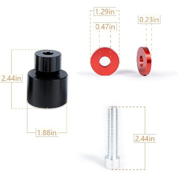 Motorcycle Decorative Wheel M12 Screw tall on Engine Guard Saddlebag Guard for Harley-Davidson Touring Street Glide Road Glide Road King