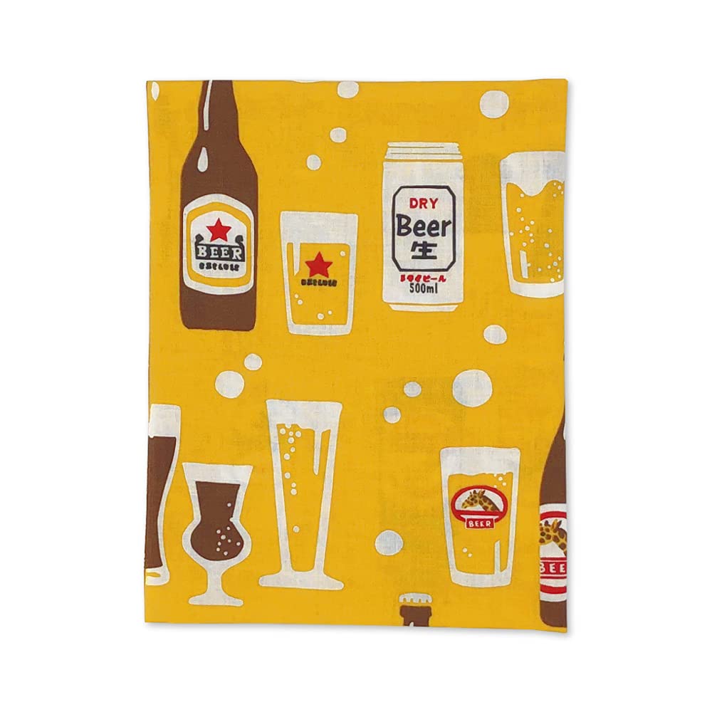 Dyed tenugui beer (raw cut)
