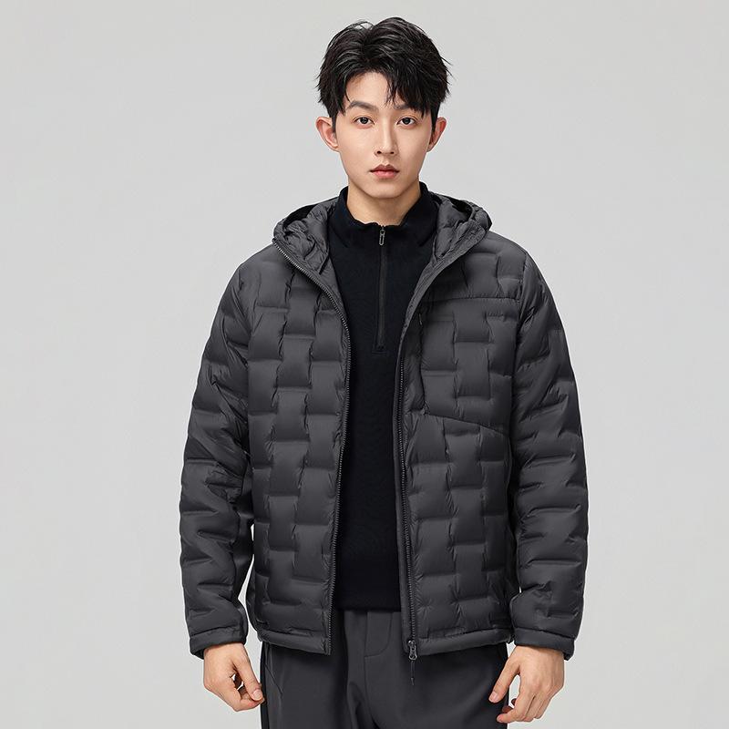 Unisex Lightweight Hooded Down Jacket - 2025 Winter, 90% Down, Warm, Casual Sportswear for Couples