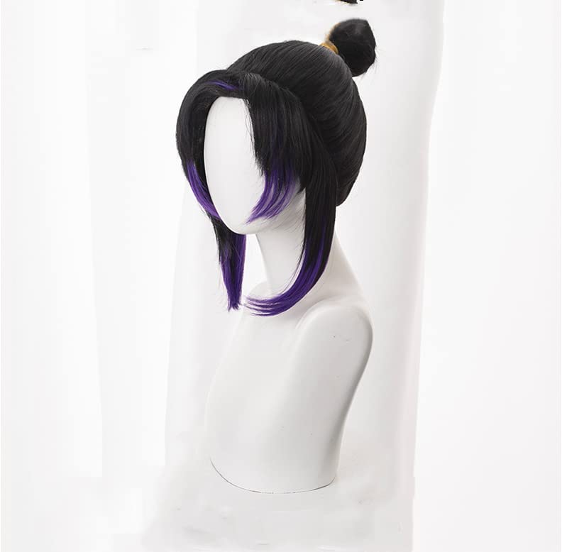 Парик Demon Kimetsu no Yaiba Shinobu Kocho с термостойкой сеткой для маскировки Slayer, парик, сетка, аксессуары, товары, фотография, мероприятия, аксессуары,