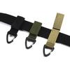 Tactical Nylon Webbing Carabiner Key Ring with Single Point Triangle Buckle