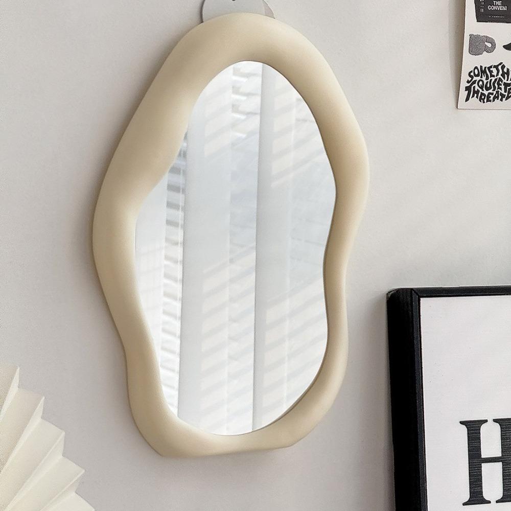 Cloud Shaped Makeup Mirror Irregular Hairdressing Wall Mirror Decorative Standing Dresser Mirror