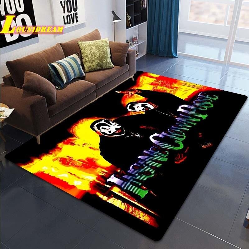 Коврик с принтом Crazy Clown Band Juggalo Band, ковер для гостиной, спальни, домашний декор, большой ковер, детский коврик для игр, коврик для ползания, коврик для йоги, коврик для пикника