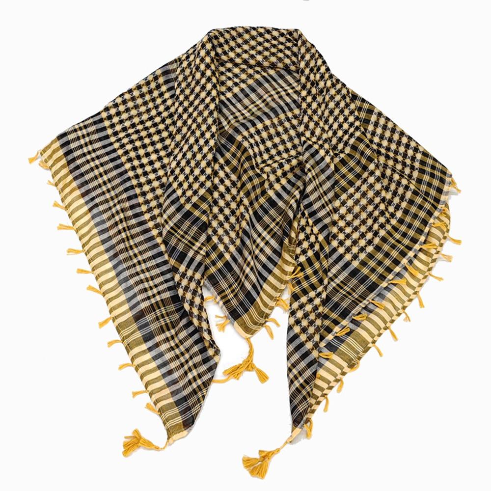 with Tassel Head Neck Scarf Costume Desert Scarf Arabic Scarf Arab Shemagh Headscarf  for Men Women