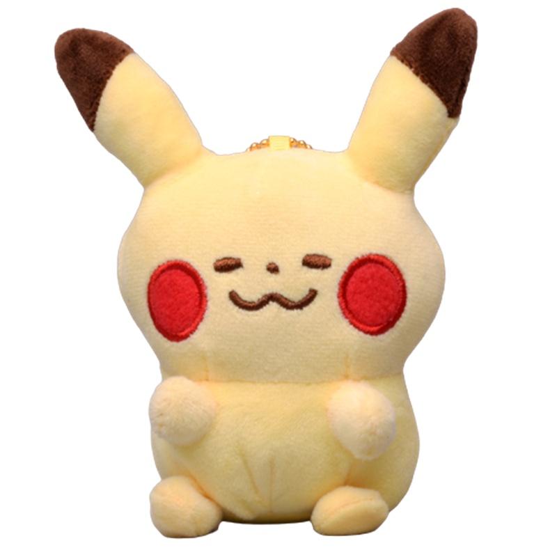 Очаровательные плюшевые брелки-покемоны с Пикачу, Сквиртлом, Чармандером, Бульбазавром и Иви. Идеально для коллекционеров!