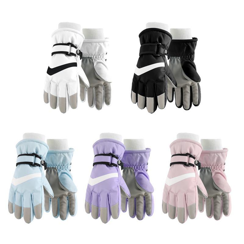 Children's Gloves Children's Warm Gloves Children's Ski Gloves Children's Gloves Warm Plus Velvet Thickened Touch Screen