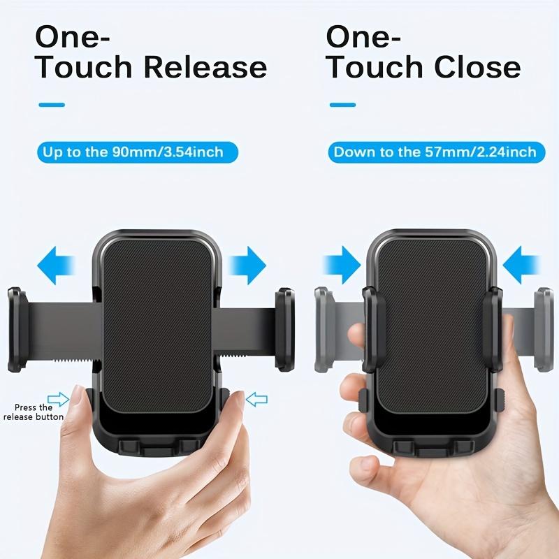 Универсальный автомобильный держатель для телефона на присоске с вращающейся конструкцией - водонепроницаемая и липкая гелевая подушка для надежного удержания - прочный материал АБС-пластик