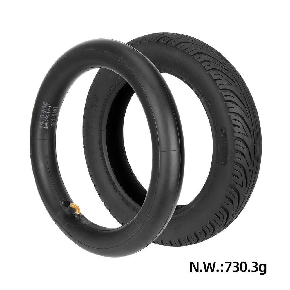 12x2.125 Off-Road Tire 12 Inch Electric Scooters Vacuum Tire with 12x2.125 Thickened Angle Valve