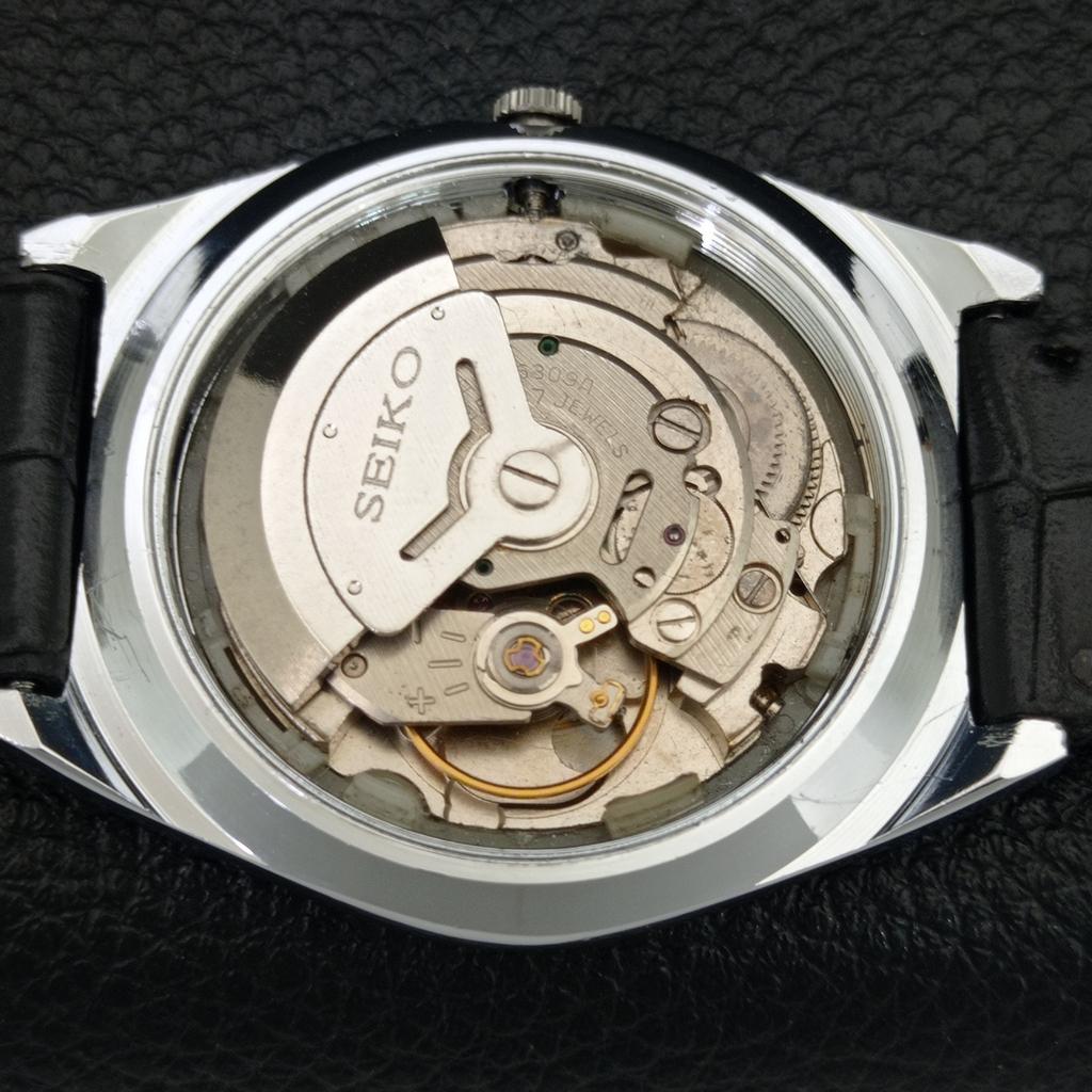 ОТРЕМОНТИРОВАННЫЕ МУЖСКИЕ ВИНТАЖНЫЕ ЗЕЛЕНЫЕ ЧАСЫ SEIKO 5 AUTOMATIC 6309A JAPAN a442894-1