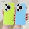 Fluorescent Color Jelly Feel Liquid Silicone Case For Huawei Pura 70 Ultra Mate 70 Rs MATE 60 P50 40 Pro+ Matte Shockproof Protective Cover