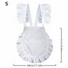 Vintage Elegant Maid Apron Breathable Ruffled Design Cosplay Apron Half Length Lightweight Waist Apron Themed Parties